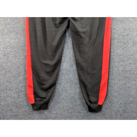 Mens BooHoo MAN Athletic Jogger Pants Size XL Black & Red Logo - Picture 6 of 12